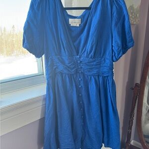Anthropology Blue Women's mini dress